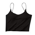 thumbnail image 4 of Dealovy Tank Top for Women Spaghetti Strap Camisole Top with Built in Bra Sleeveless Seamless Cropped Bralettes, 4 of 4
