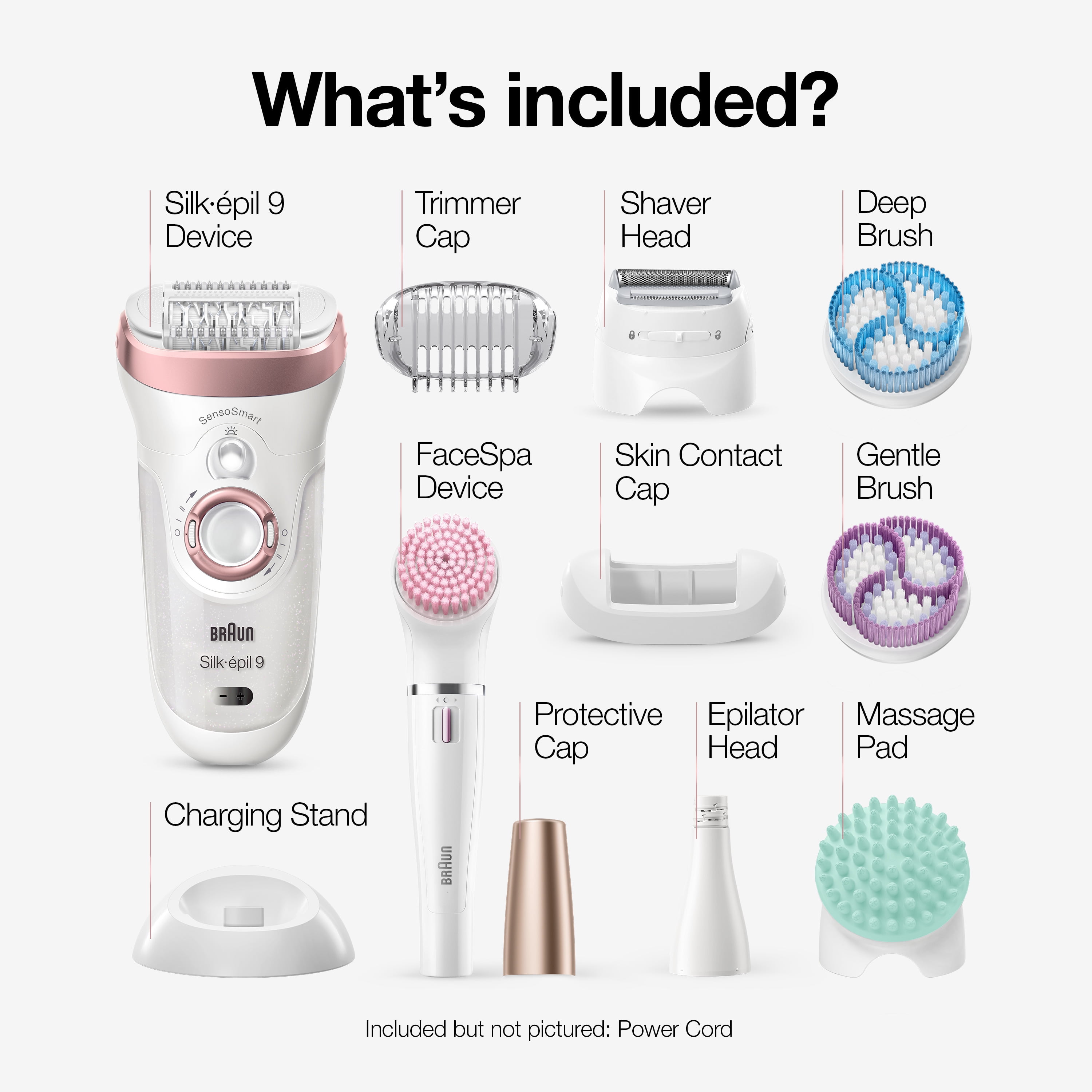 Silk Epil 9-549 Women's Wet and Dry Cordless Epilator with 4