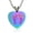 Rainbow, variant on Heart & Feet Urn Necklace for Ashes Ashes Keepsake Urn Pendant Necklace Cremation Urns Memorial Jewelry Stainless Steel Mini Urns Jewelry