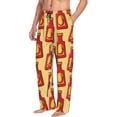 thumbnail image 3 of Mens Pajama Pants - Soft Sleep & Lounge Pants for Men, Hot Chili Cuteness Casual PJ Bottoms Pants with Pockets, 3 of 5