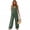 Green, variant on Rove Studio Women’s Sleeveless V Neck Jumpsuit, Casual Loose Wide Leg Romper With Pockets, Breathable Summer Overalls For Beach Vacation Daily Wear Green S