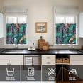 thumbnail image 4 of Tropical Plant Kitchen Curtains Set with Jungle Leaves and Hawaiian Floral, Rod Pocket Tier and Valance, Light Filtering and Eco-Friendly Panels for Kitchen Use, 4 of 6