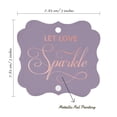 thumbnail image 7 of Inkdotpot Hang Tags Let Love Sparkle Wedding Favor Bracket Shape Gift Tags Real Rose Gold Foil Bonbonniere Tag Pack Of 100, 7 of 7