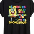 thumbnail image 3 of SpongeBob SquarePants - Always Be Yourself Spongebob - Juniors Ideal Flowy Muscle T-Shirt, 3 of 6