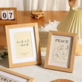 thumbnail image 2 of HAHDAXIA 6x8 Picture Frame Set of 5,Natural Square Solid Wood Photo Frame Set for Wall Hanging Dcor,Tabletop Display,Family Mural,Collage Bundle, 2 of 7
