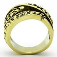 thumbnail image 3 of Luxe Jewelry Designs Women's Ion Plated Animal Print Design Gold Stainless Steel Ring - Size 6 (Pack, 3 of 4