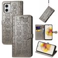 thumbnail image 1 of Funda Cartera FOXDOCK para MOTO G73 , Flip PU con Relieve de Gatos y Perros, Tarjetero y Soporte, 1 of 6