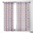 thumbnail image 2 of Society6 Schatzi Brown Rainbow Tribal Boho Blackout Curtain Single Panel White Bohemian 50" x 96", 2 of 3
