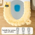 thumbnail image 6 of EVA Toilet Seat Cushion, Soft Waterproof Thick Padded Cushion for U/V/O Toilet Seat, Washable Non-Slip Bathroom Seat Cover, 37 x 35 x 1 cm, Yellow, 6 of 6