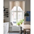 thumbnail image 5 of Beige Ombre Kitchen Swag Valances for Windows, Khaki Modern Art Farmhouse Swag Valances Curtains for Living Room, Rod Pocket Window Treatments for Bathroom, Bedroom, Cafe, 56"x36", 5 of 6