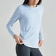 thumbnail image 5 of Blusas para mujer,Blusa deportiva para mujer, poliéster, cuello redondo, manga larga, fina, sin espalda, para yoga y uso en casa, sopatenor, 5 of 9