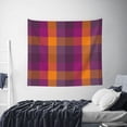 thumbnail image 6 of Balery Purple Yellow Buffalo Plaid Pattern Tapestry 60x51 Inches - Large Wall Hanging Tapestry for Bedroom, Living Room, Dorm Decor - Artistic and Aesthetic Room Decor, 6 of 9