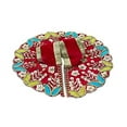 thumbnail image 4 of Ladoo Laddu Gopal Dress Cloth Bhagwan Poshak of Indian God Bal Krishna Dev Vastra for Metal Idol Statue (Size:- 1 No. Dia :- 5") (Pink), 4 of 4
