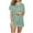 Green, variant on Xunlbb Womens Pajamas Sets Women Casual Turndown Collar Short Sleeve Blouse Fashion Short Pants Pajamas Suit S-2XL