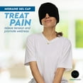 thumbnail image 5 of Natural Migraine & Headache Relief Cooling Cap | Hot & Cold Gel Head Wrap | 360° Coverage, Built-in Eye Mask | One Size Fits Most | Black, 5 of 7