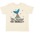 thumbnail image 3 of Inktastic 3rd Birthday Mermaid Tail Girls Party Girls Toddler T-Shirt, 3 of 5