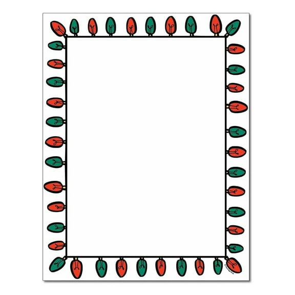 Winter Shadows Christmas Letterhead Laser & Inkjet Printer Paper - 8.5in. X 11in. - 25 Sheets (olhx91425) - Christmas Stationery, Holiday Writing Paper