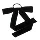 thumbnail image 4 of Elastic Hair Ties with Bow for Girls in Black Velour Great for Decoration and Daily Use 1.5 inch, 4 of 4