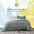 thumbnail image 4 of Winter Brush Print Ultra-Soft & Supreme Quality Reversible Comforter Set, 4 of 9
