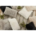 thumbnail image 4 of Fennco Styles Classic Faux Fur Decorative Throw Pillow Cover 18 x 18 Inch - Ivory Plush Cushion Case for Home, Couch, Living Room, Office and Holiday Décor, 4 of 6