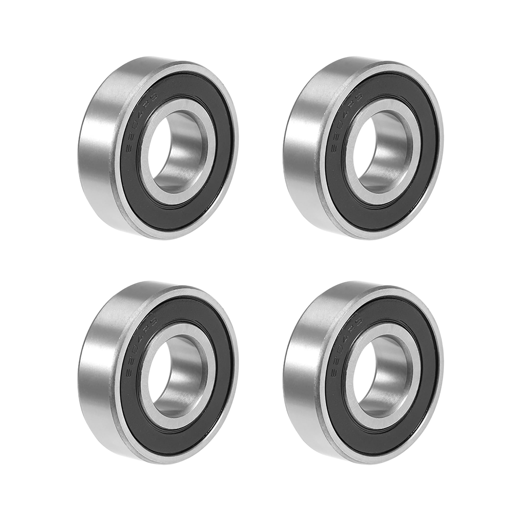 Uxcell 20x47x14mm 62042RS Double Sealed Ball Bearings Chrome Steel 4