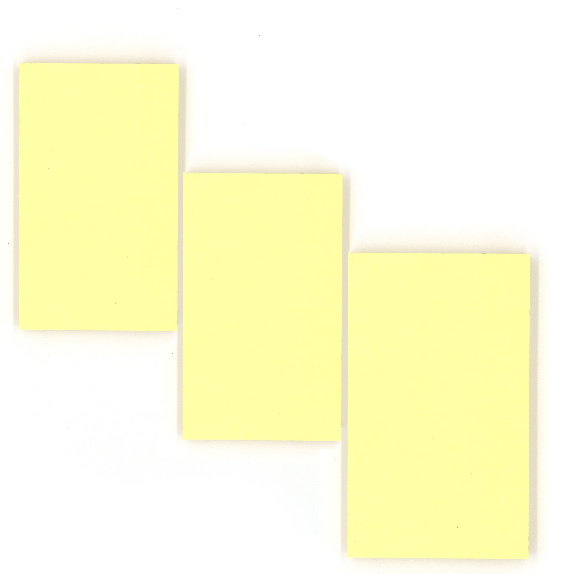 Sticky Notes Stick It Stickies Plain Canary Yellow Small 3" x 3" Square Standard 