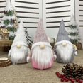 thumbnail image 3 of Pink Gnomos de peluche suecos hechos a mano de Navidad, juguetes de peluche de Papá Noel para decoración del hogar de muñecas, 3 of 5