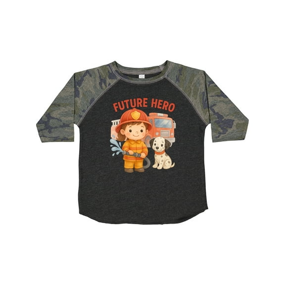 Inktastic Future Hero Firefighter Kids Cute Design Boys or Girls Toddler T-Shirt