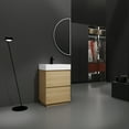 thumbnail image 2 of 24" Bathroom Vanities with Single Sink Combo, Modern Undermount Bathroom Sink Cabinet with Double drawer, Freestanding Bathroom Sink Cabinet, Engineering wood, 2 of 11