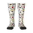thumbnail image 1 of Fotbe Aabstract Eyes Calcetas Divertidas Estampadas para Hombre y Mujer, Calcetas de Algodón hasta la Rodilla para Caminar, Correr, Enfermería y Embarazo, 1 of 6