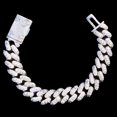 thumbnail image 4 of DUBSS Iced Out Flora Dove Cuban Link Bracelet for Men 5A Real Copper Gold Plated Hip Hop Jewelry, 4 of 4