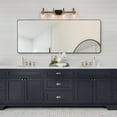 thumbnail image 6 of LNC 4-Light Black Modern Bathroom Vanity Lighting with Clear Glass, 6 of 19