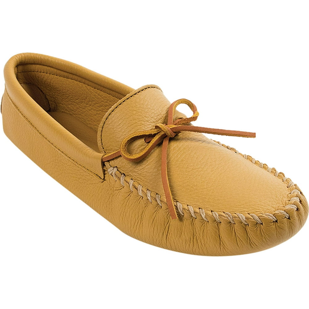 men's minnetonka double deerskin softsole
