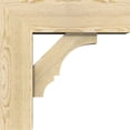 thumbnail image 3 of Ekena Millwork 8"W x 24"D x 24"H Balboa Block Rough Sawn Bracket w/ Offset Brace, Douglas Fir, 3 of 25