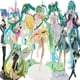 thumbnail image 2 of Figura de Hatsune Miku de Anime de más de 40 estilos, cantante Virtual Miku, muñeca postural de pie y sentado, figura de acción de PVC, juguete de modelos coleccionables, 2 of 4