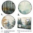 thumbnail image 3 of Designart "Tonalism Pines Pointillism II" Landscapes Floater Framed Canvas Art Print, 3 of 7