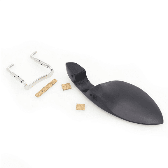 4pcs 3/4 4/4 Violin Chin Rest Chinrest Wood with Standard Bracket Black