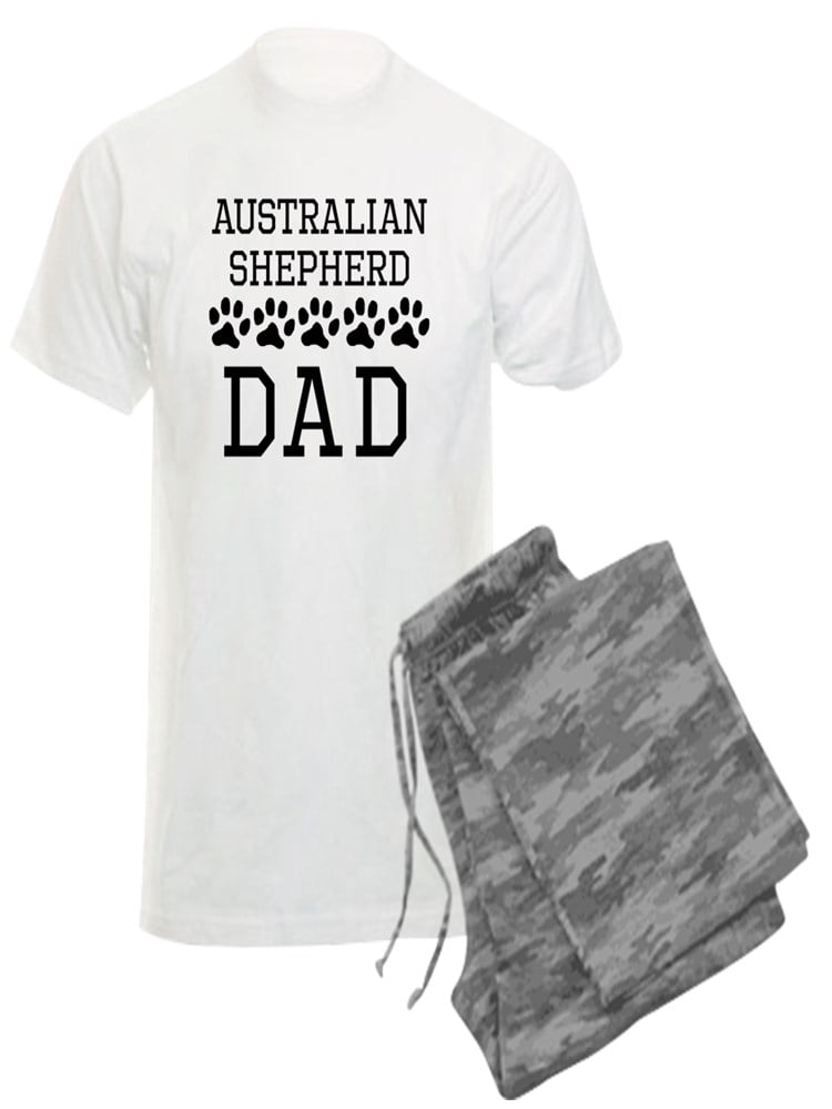 CafePress Australian Shepherd Dad Mens Dark Pajama Set 
