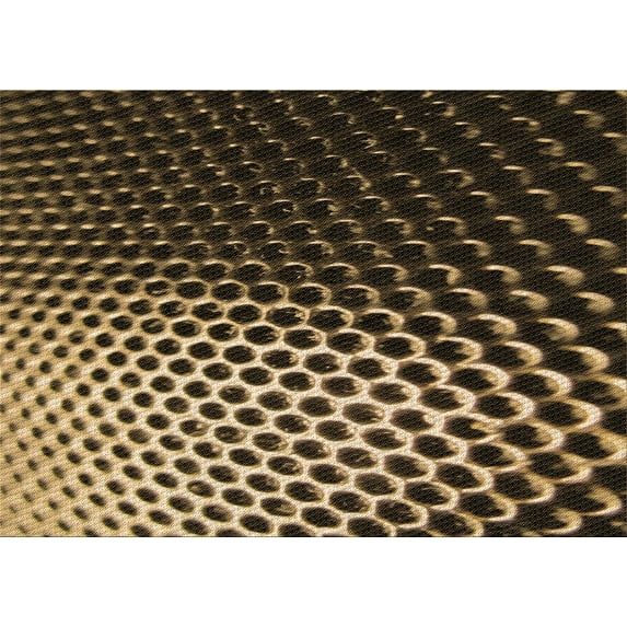 Ahgly Company Indoor Rectangle Patterned Bronze Brown Area Rugs, 8' x 10'