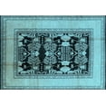 thumbnail image 1 of Ahgly Company Indoor Rectangle Oriental Light Blue Industrial Area Rugs, 5' x 7', 1 of 4