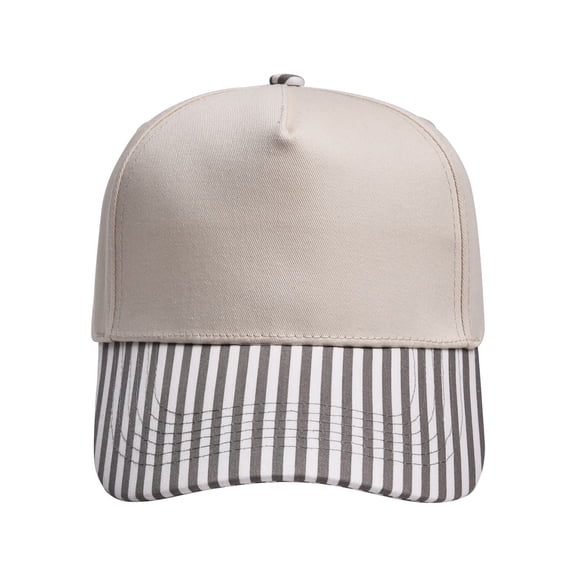 Hats For Women Gray Sun Visors For Women Fashion Beige Top Striped Brim For Men Two Tone Trucker Hats