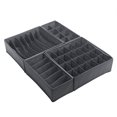 thumbnail image 1 of Juego de 4 organizadores de cajones para ropa interior, cajas de almacenamiento para sujetadores, caja plegable, organizador de guardarropa para calcetines, corbatas (negro)-Negro- Sailing Electrónica, 1 of 5