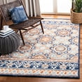 thumbnail image 2 of SAFAVIEH Micro-Loop Kingston Medallion Area Rug, Brown/Blue, 5' x 5' Square, 2 of 7