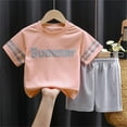 thumbnail image 2 of Baby Outfits Kids Short Sleeved Running Suit Quick Drying Clothes Boys Girls Summe 2Pcs Set Baby Outfits Girl Pink 18 Months-24 Months, 2 of 3