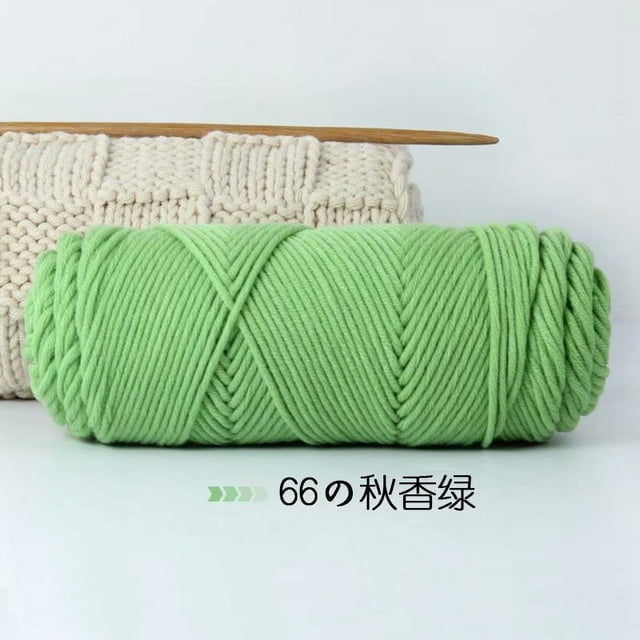 Granjero Gordo Hilo de lana teñido a mano para tejer y crochet, hilo de lana suave y duradero, hilo pesado de 500 g, verde C