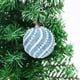 thumbnail image 5 of Pack de 2 Adornos Navideños para Árbol | Bolas Colgantes de 8 Cm con Nieve y Cuentas | Decoraciones de Plástico En Dorado, Blanco, Rosa y Azul | Decoración Festiva para Las Fiestas, 5 of 6