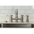 thumbnail image 3 of Kingston Brass KS3278BPLBS Bel-Air Two-Handle 4-Hole Deck Mount Bridge Kitchen Faucet with Brass Side Sprayer in Brushed Nickel, 3 of 8
