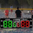 thumbnail image 1 of Rechargeable Scoreboard 6 Digit Touch Screen  Loud Beep  Magnetic Design  Bright Display for Games  Backyard, 1 of 7
