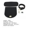thumbnail image 4 of Qarigey Kit de correas de hombro inferiores para hacer bolsos de cuero PU, suministros para manualidades, hebilla de reparación, regalos para mujeres, Bolsas de mensajero y de hombro Negro, 4 of 6