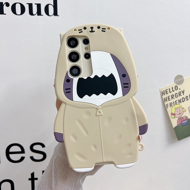 Funda De Teléfono De Silicona Con Suéter De Dibujos Animados 3D Para Samsung Galaxy S23 S22 S21 S20 Ultra Plus S23FE S21FE S20FE A14 A34 A54 A73 A52 A71 A51 Fundas A Prueba De Golpes